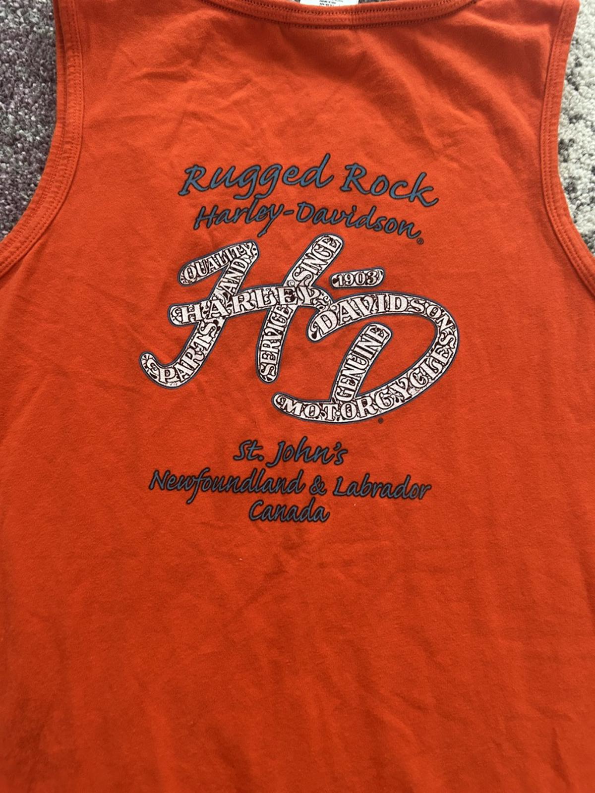 Harley-Davidson “Rugged Rock” Skull Graphic Tank – Bold Red