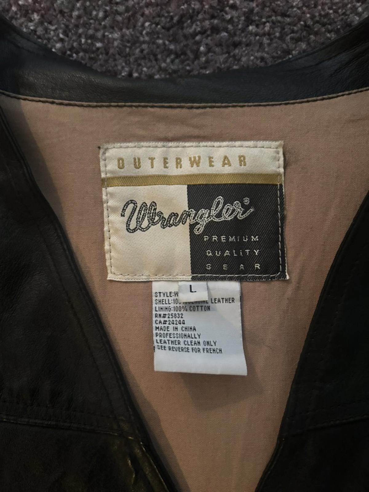 Wrangler Premium Leather Vest - Men's L