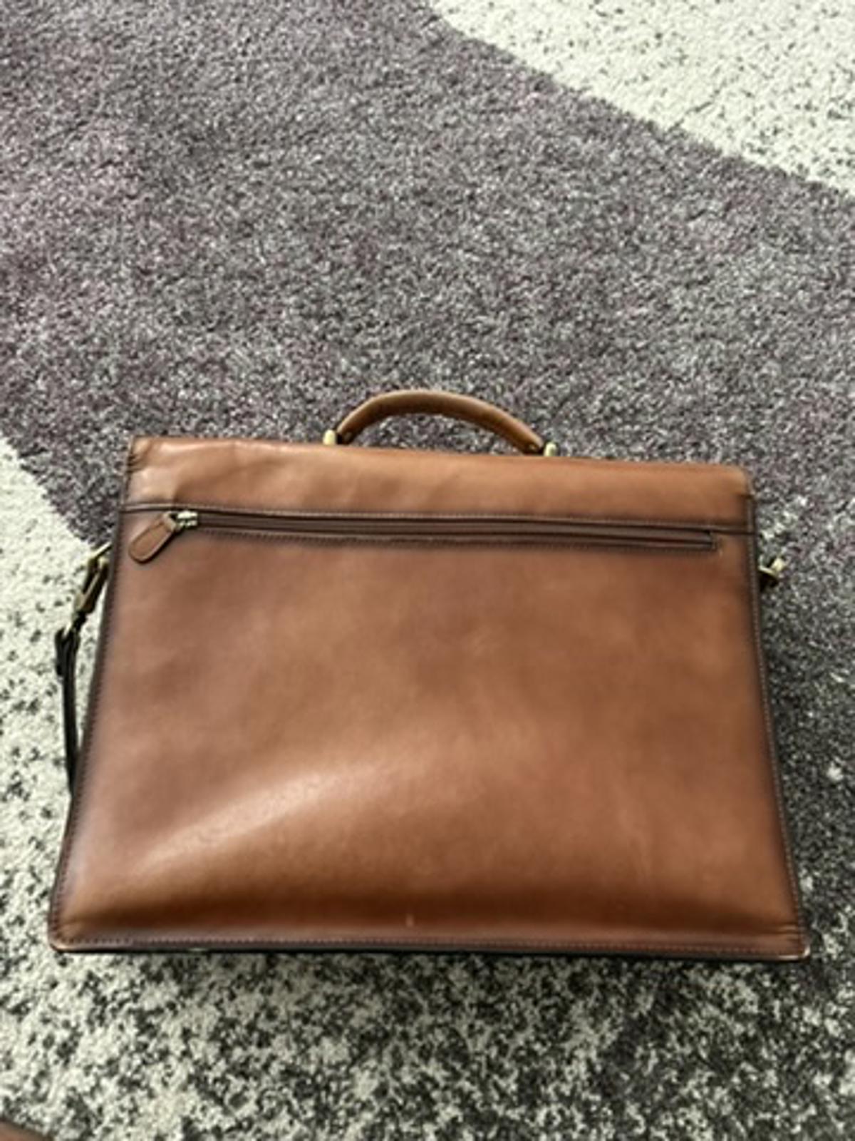 Banuce Leather Briefcase Crossbody
