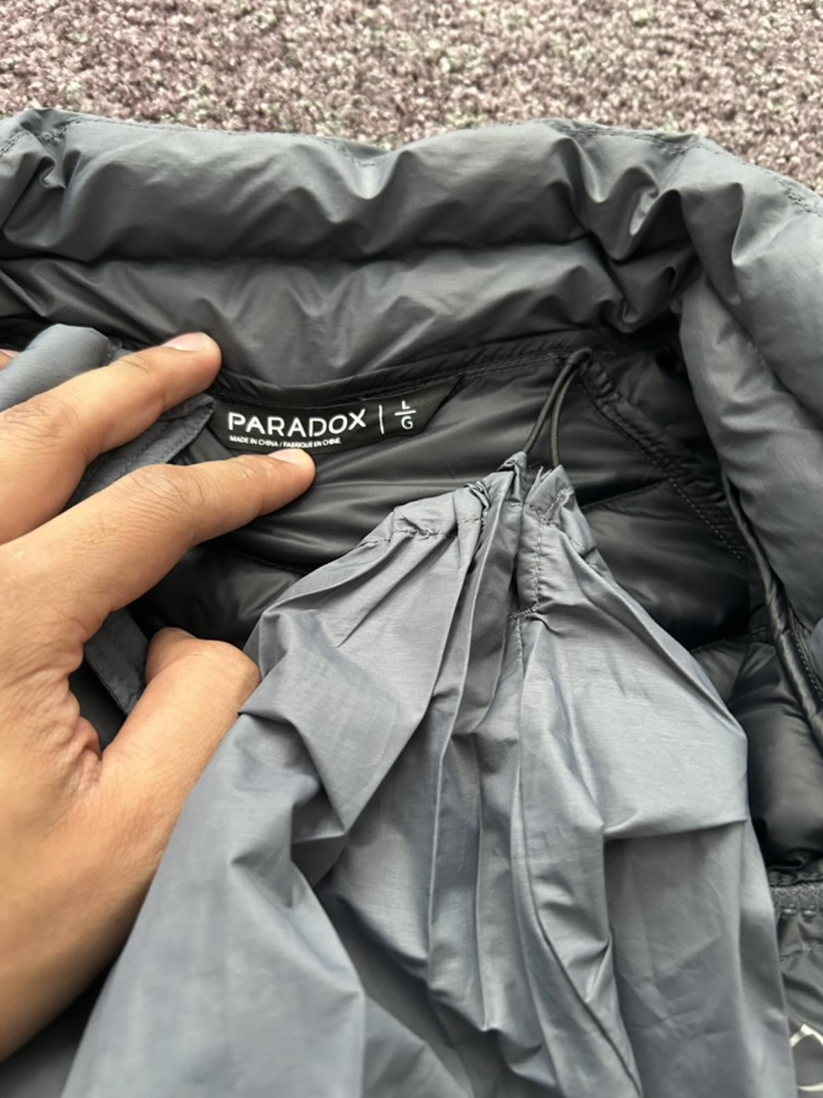 Men's Gray Puffer Jacket by Paradox
