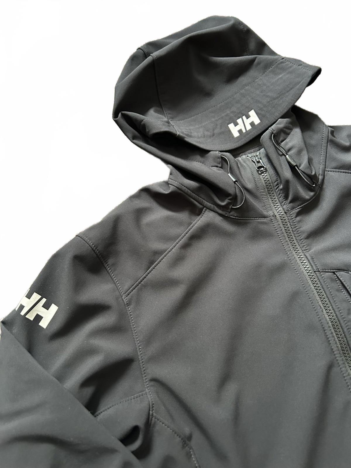 Helly Hansen Black Softshell Hooded Jacket – Men’s L