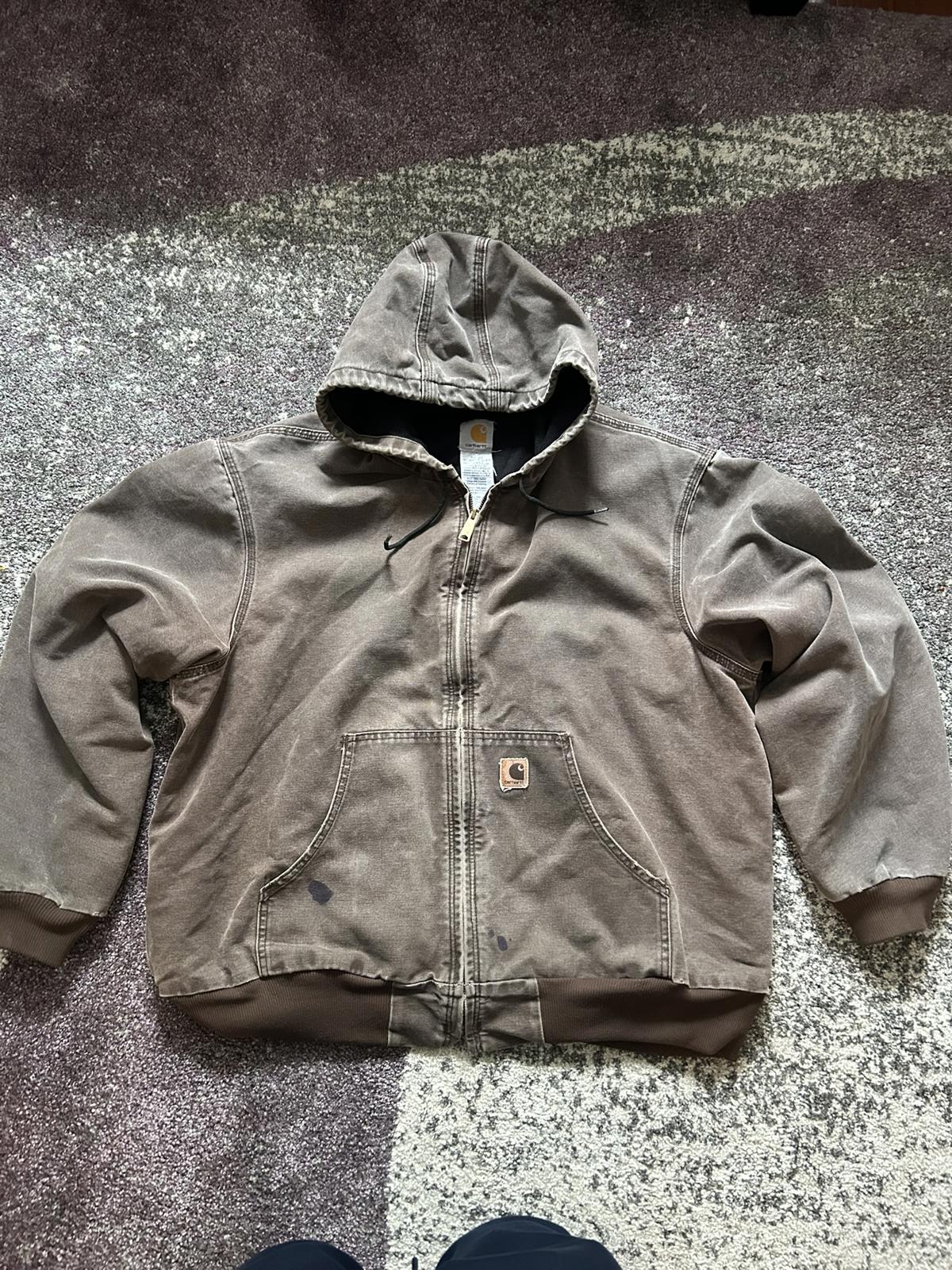 Vintage 2000s Carhartt Brown Duck Canvas Work Jacket