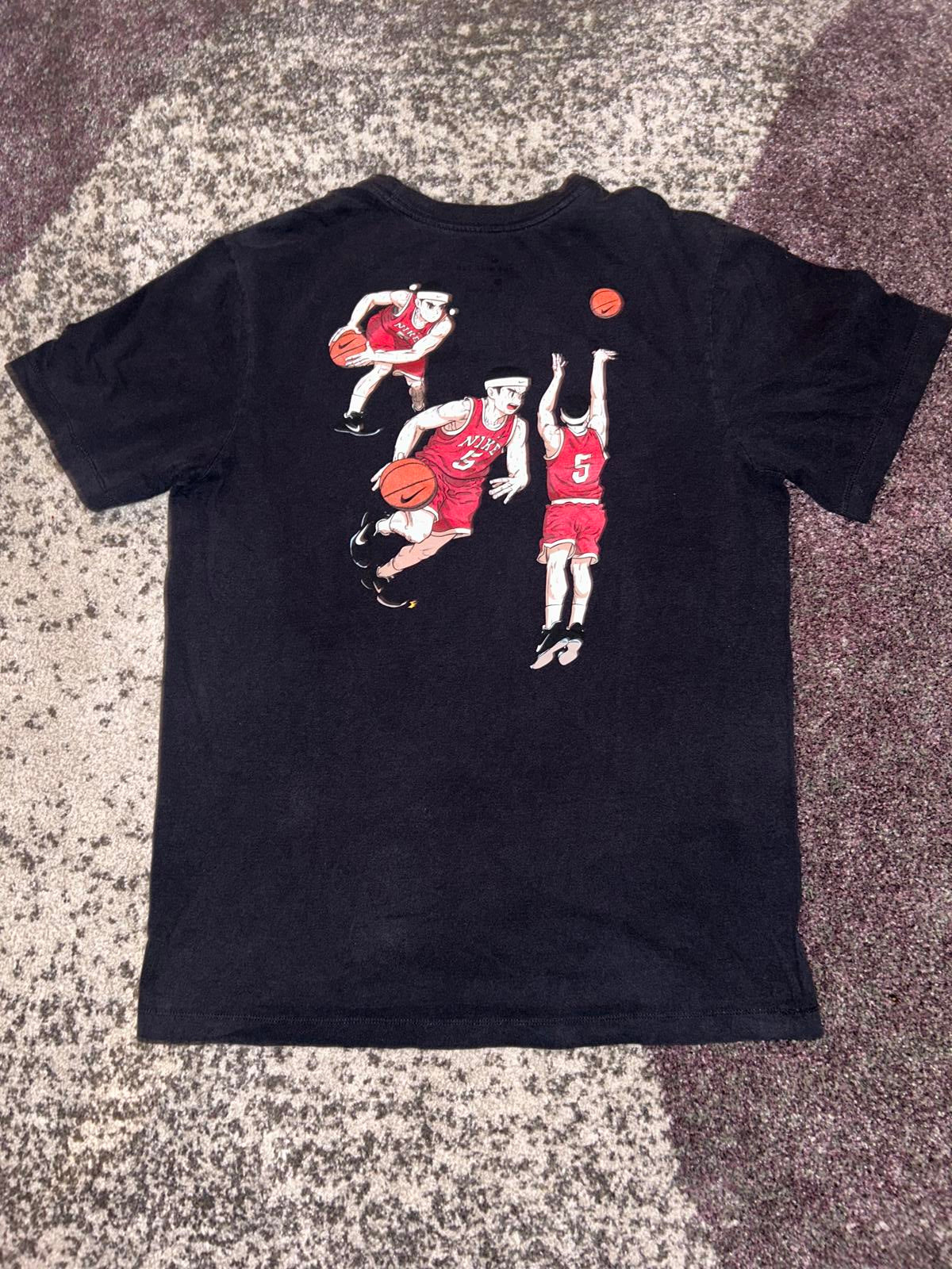 Nike Anime Men's Black Graphic T-Shirt