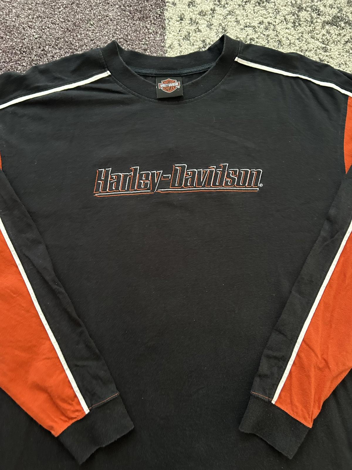 Harley-Davidson Long Sleeve T-Shirt - Black and Orange