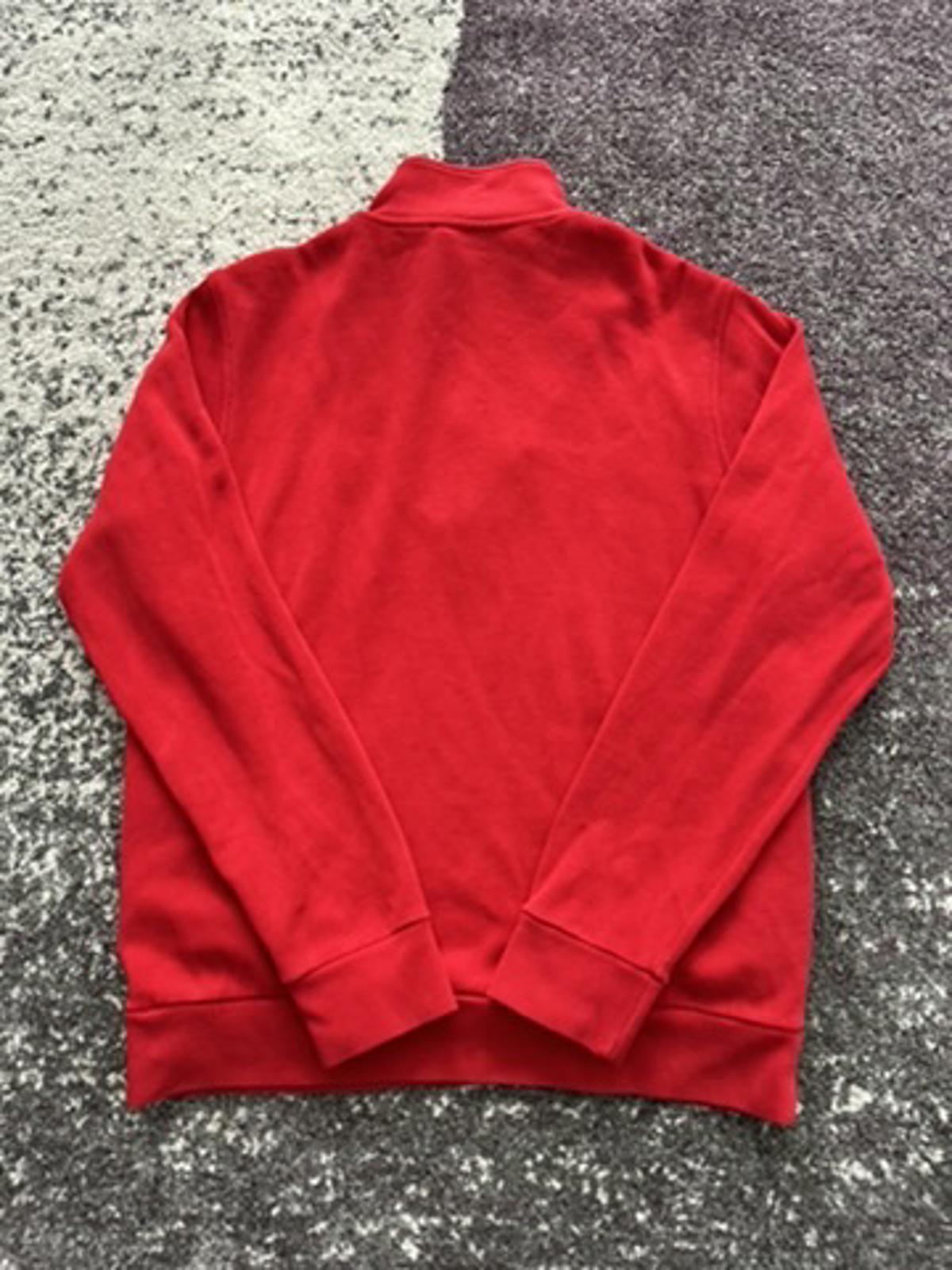 Lacoste Red Quarter-Zip Sweatshirt