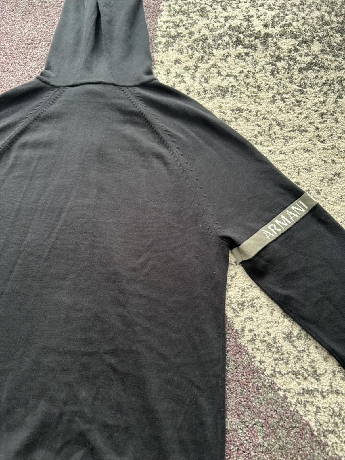 Armani Exchange Zip Hoodie – Logo Sleeve Tape, Slim Fit