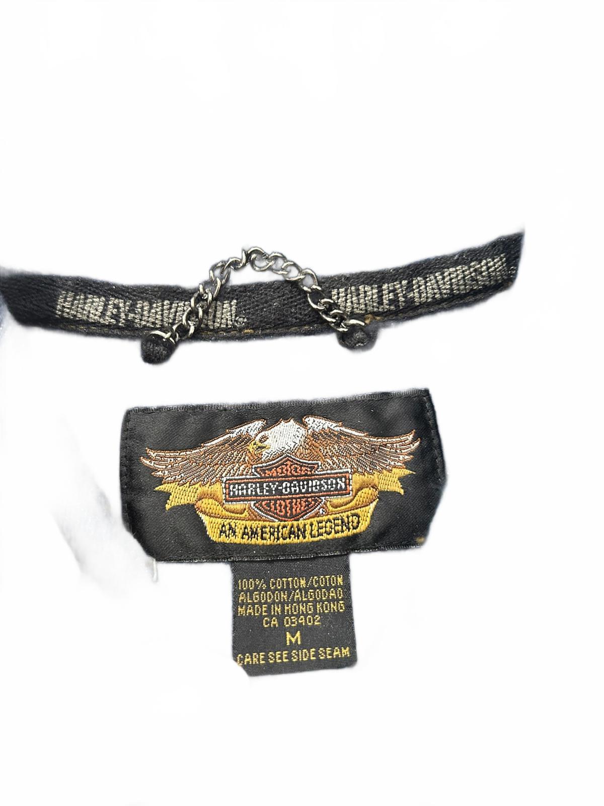 Vintage Harley-Davidson Denim Button-Up Shirt