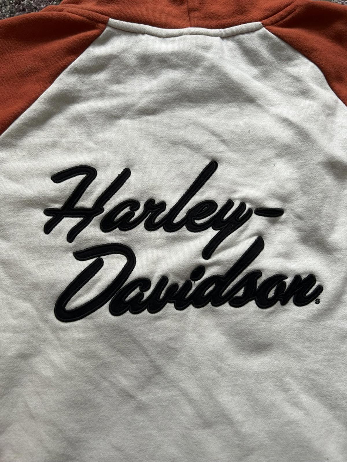 Vintage Harley-Davidson Two-Tone Embroidered Hoodie