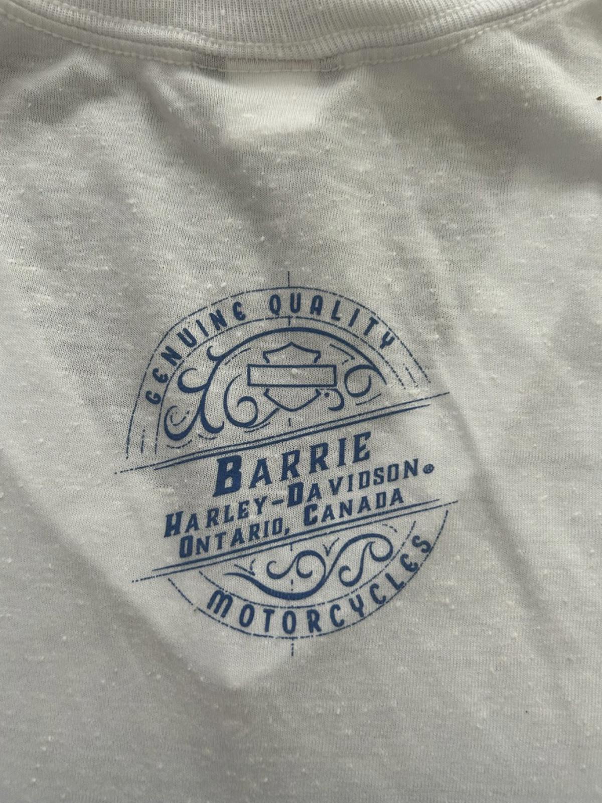 Harley-Davidson Blue Flame Ombre V-Neck Tee – Barrie
