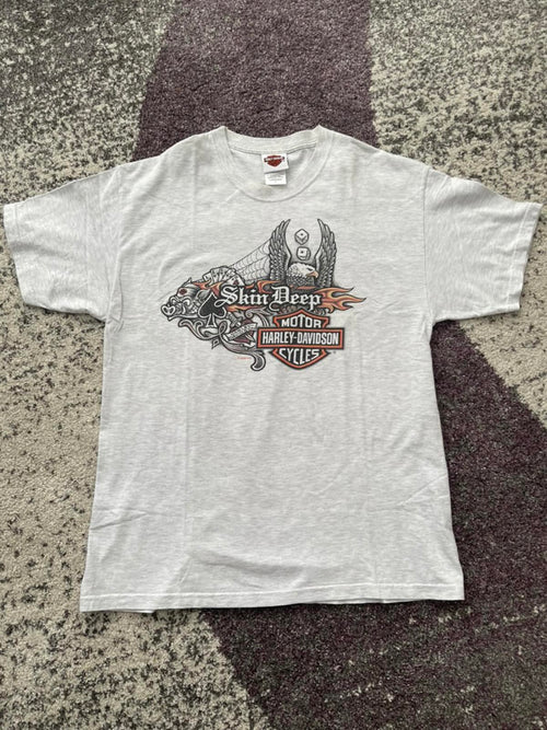 2009 Harley-Davidson “Skin Deep” Tattoo Art Tee Mississauga