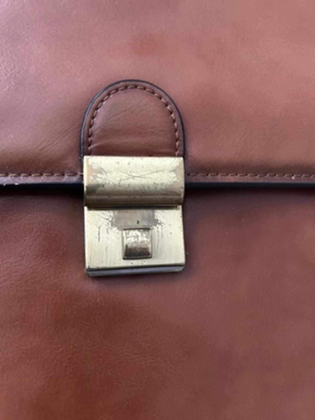 Banuce Leather Briefcase Crossbody