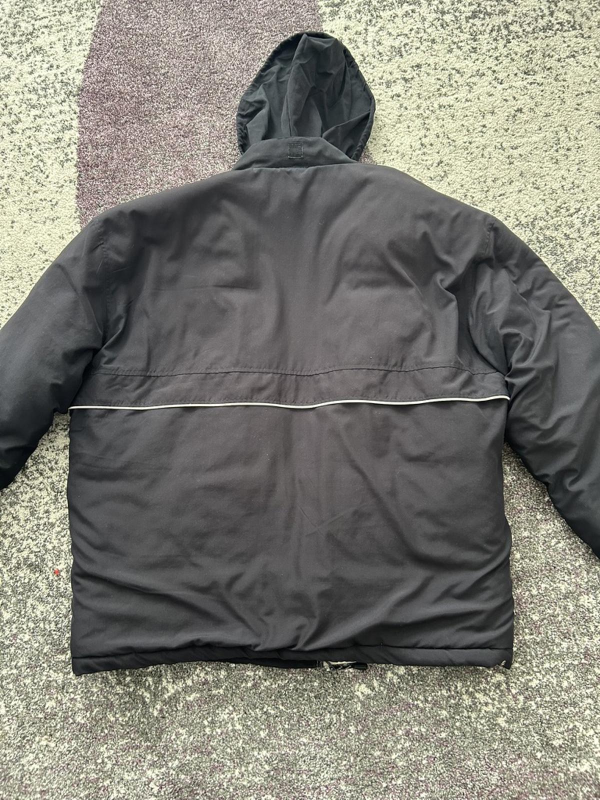 Vintage Nike Puffer Jacket Black USA-Made 90s Y2K