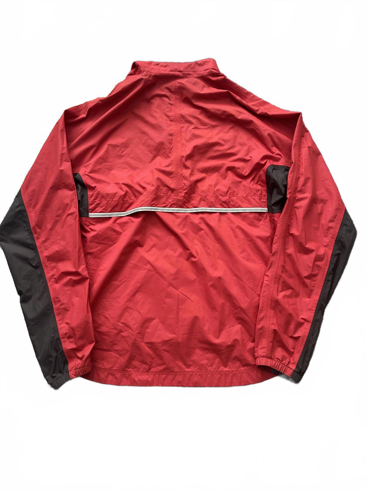 Vintage Adidas Men's Red and Black Windbreaker Jacket