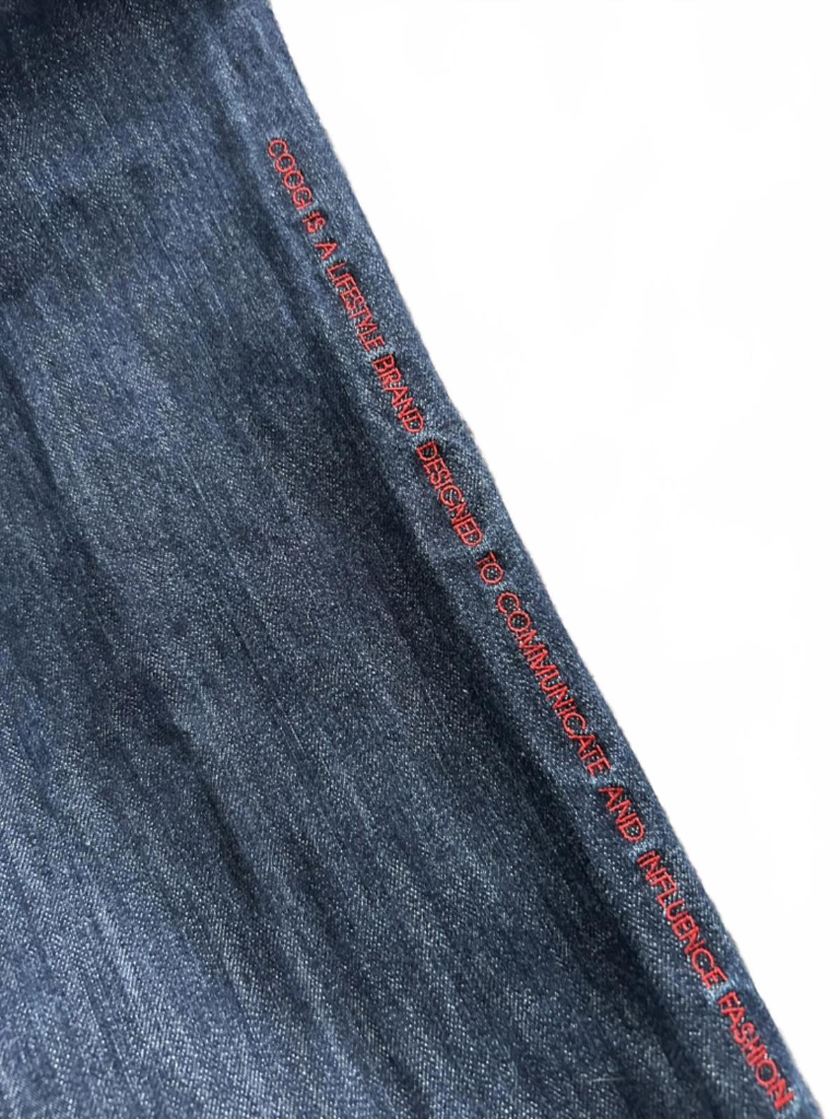 Coogi Men's Jeans with Red Stitching and Pocket Detail, Size