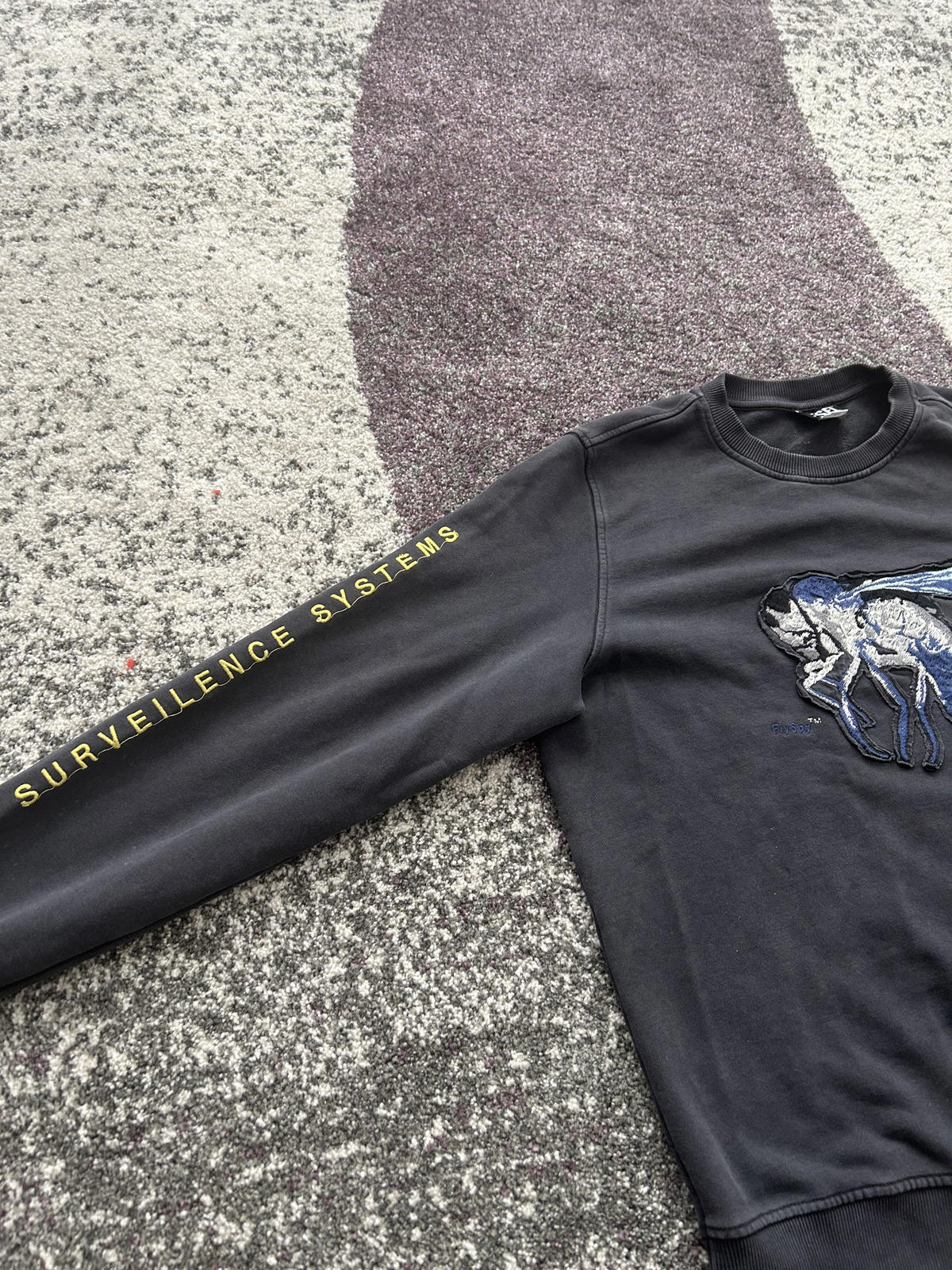 Diesel ‘S-GINNLONG’ Fly Embroidered Sweatshirt