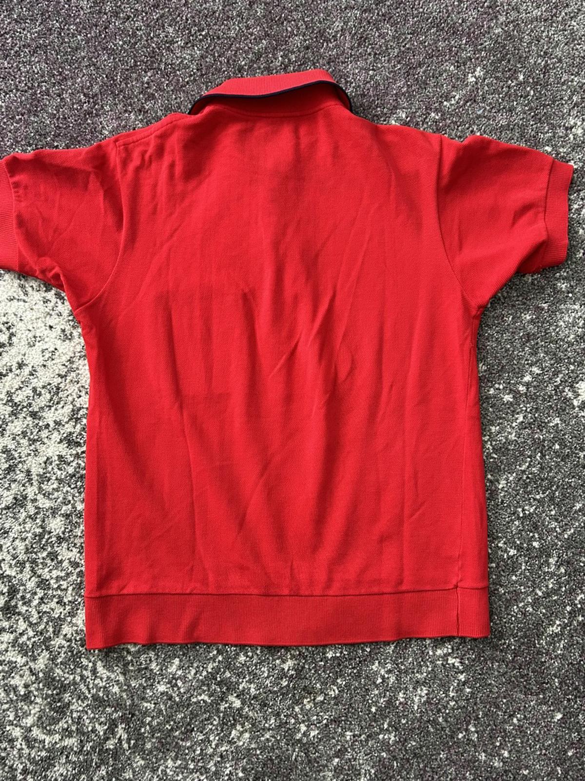 Lacoste Red Polo Shirt with Chest Pocket