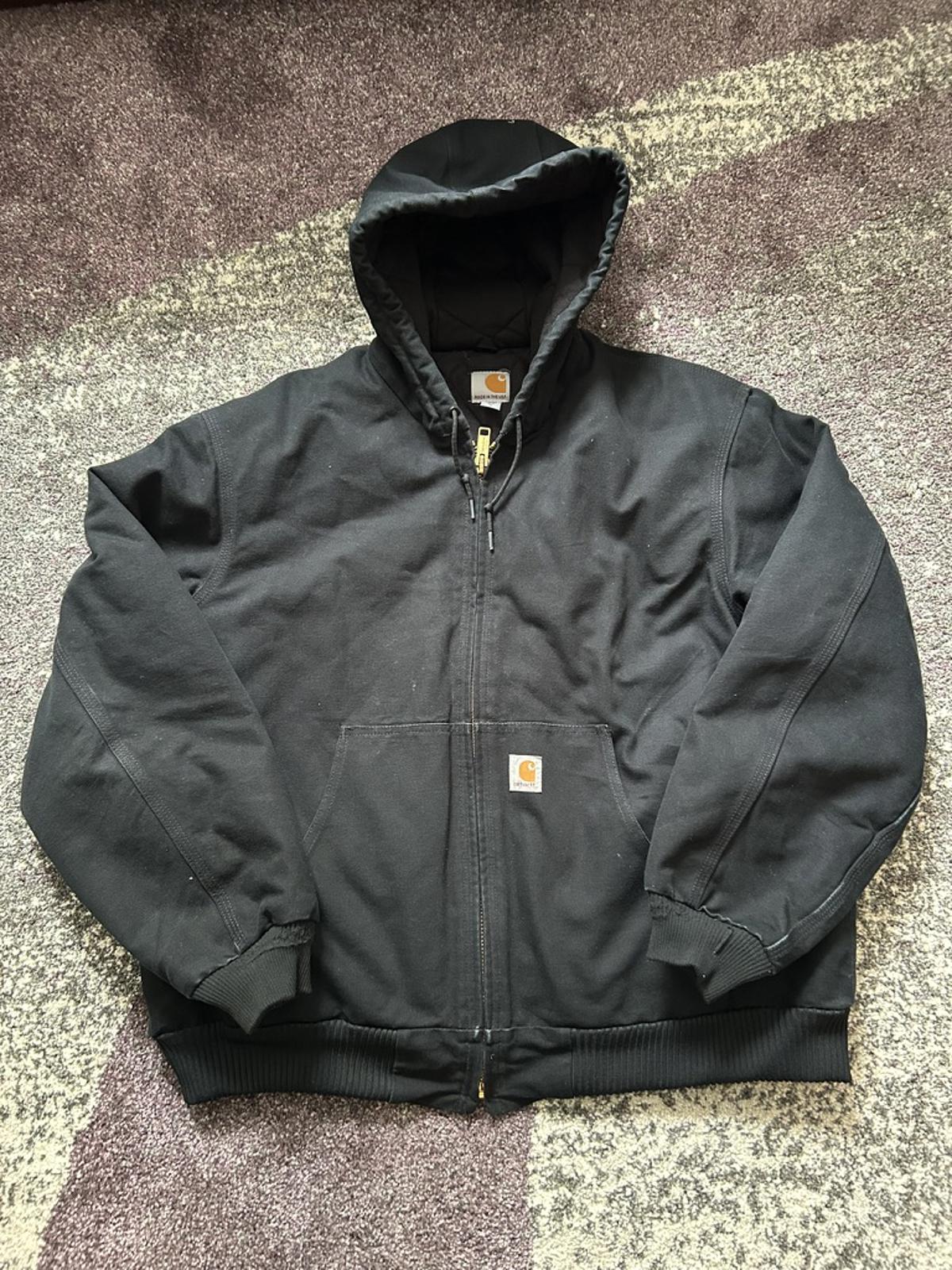 Vintage Carhartt Detroit-Style Duck Canvas Hooded Jacket
