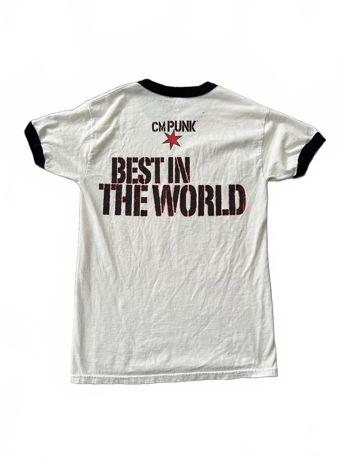 Vintage WWE CM Punk "Best in the World" Ringer Tee