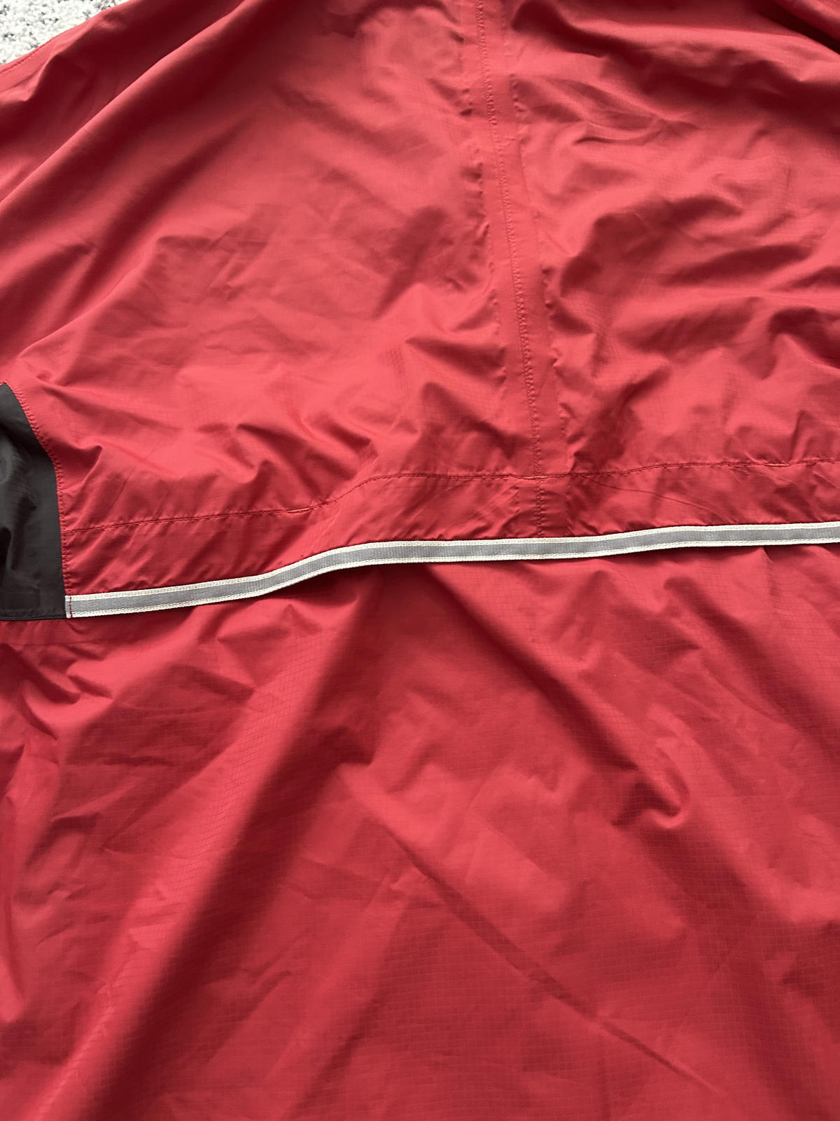 Vintage Adidas Men's Red and Black Windbreaker Jacket