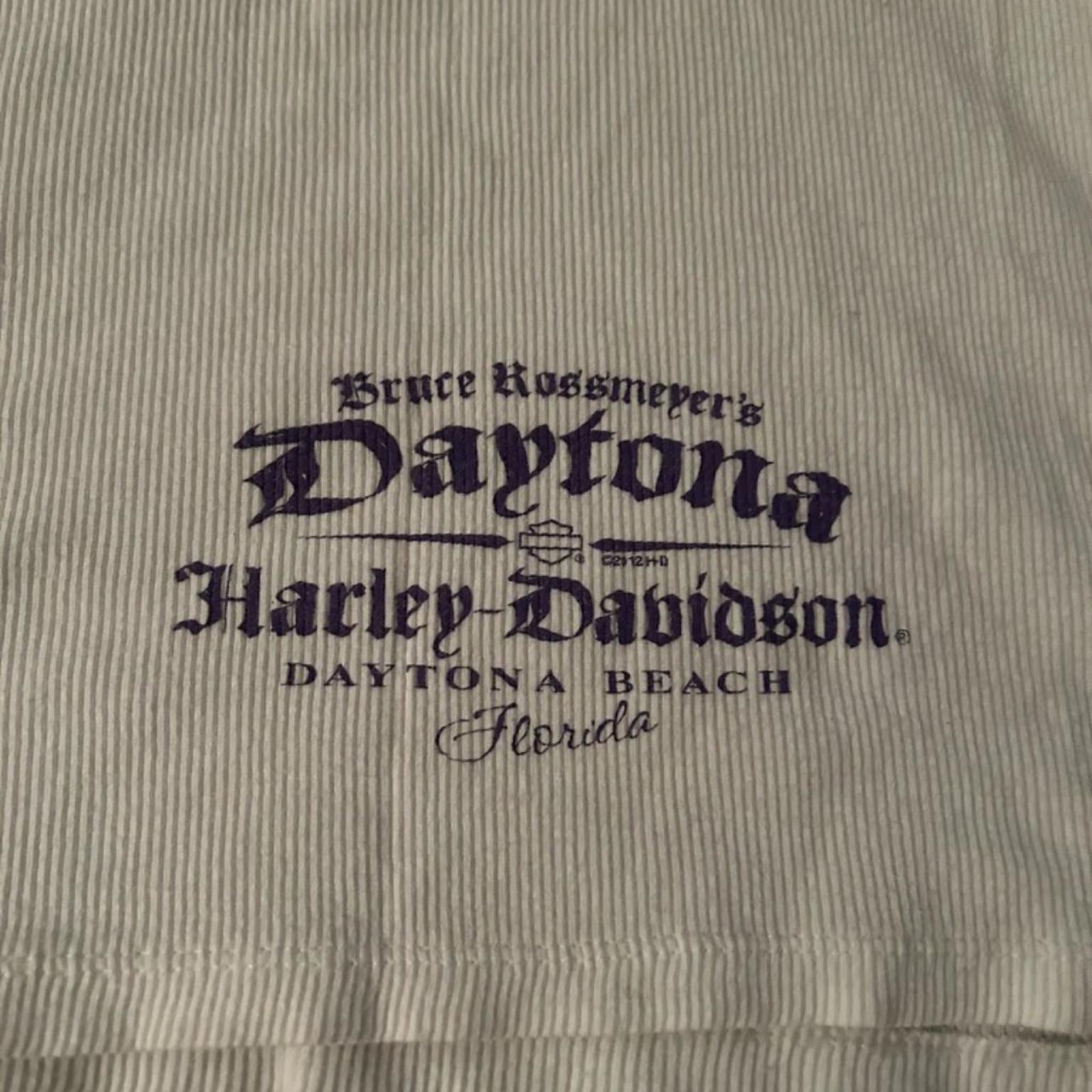 Vintage Harley-Davidson White & Purple Daytona Beach Tank